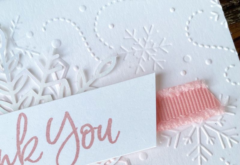 Simple Holiday Thank You Card