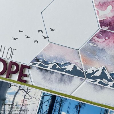 On the Horizon Scrapbook Layout