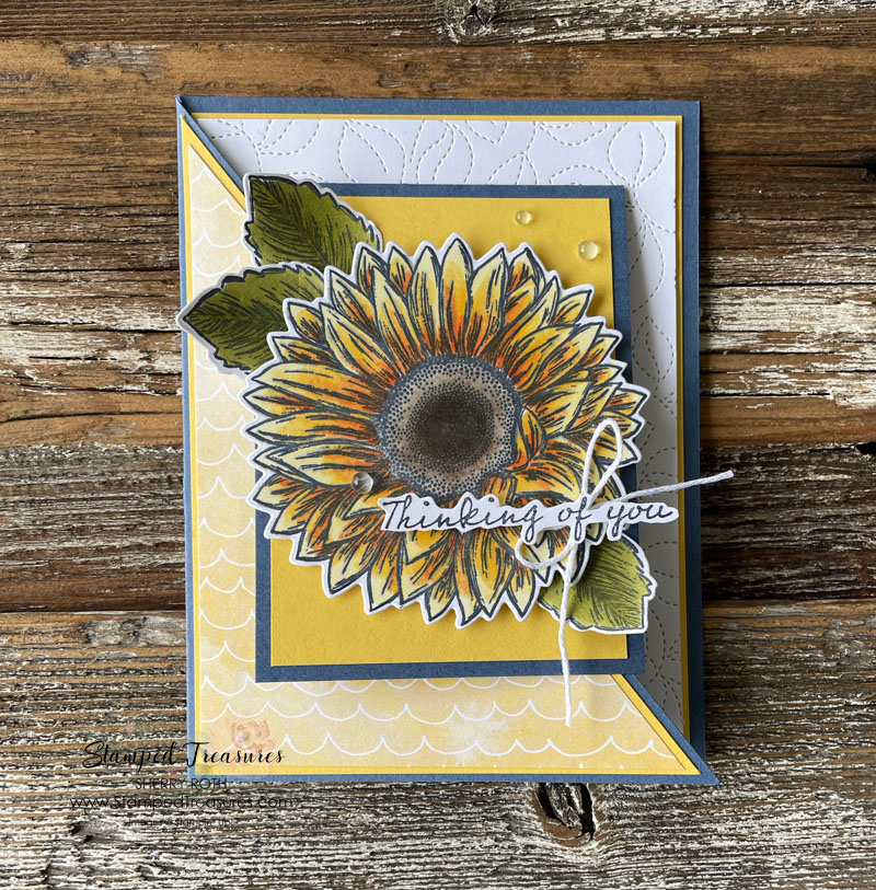 Celebrate Sunflowers Diagonal Joy Fold Card