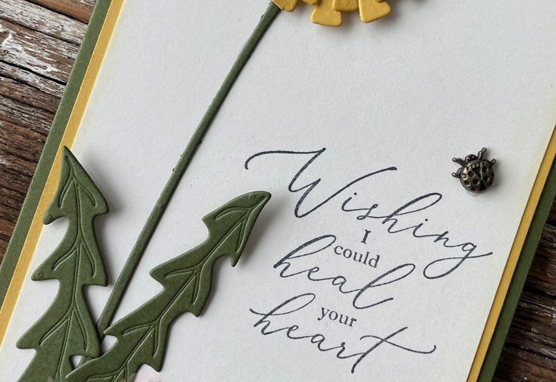 Garden Wishes Slimline Sympathy Card