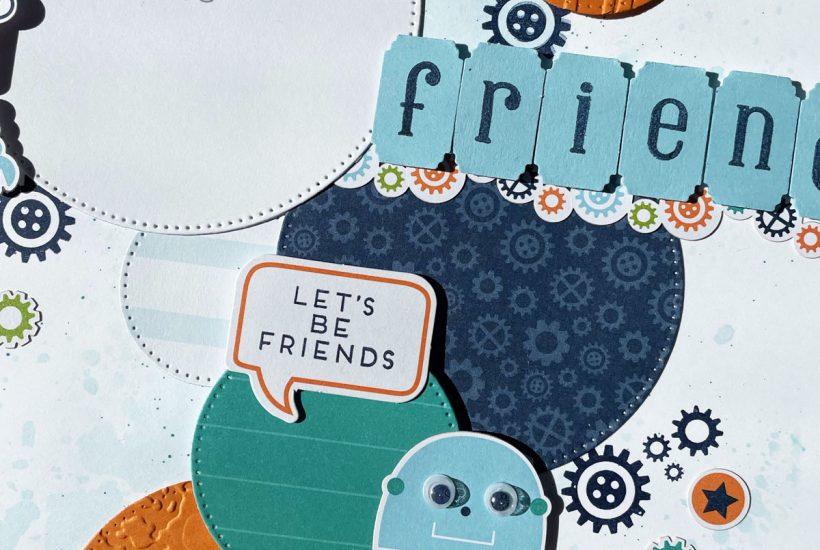 Robot Buddies Scrapbook Layout