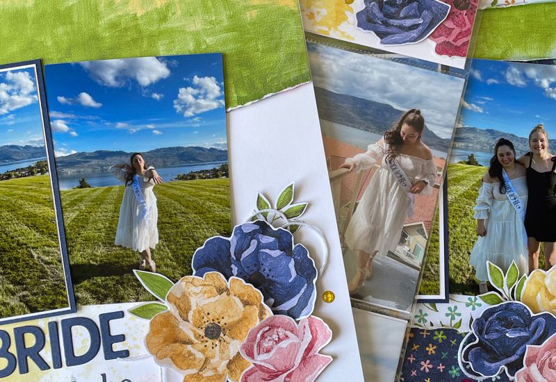 Hues of Happiness Scrapbook Layout Kit