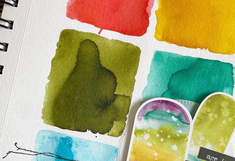 Popsicle Art Journal Layout