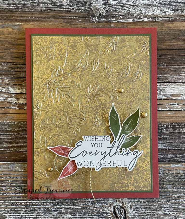 Fall Thank You Card - Stamped Treasures