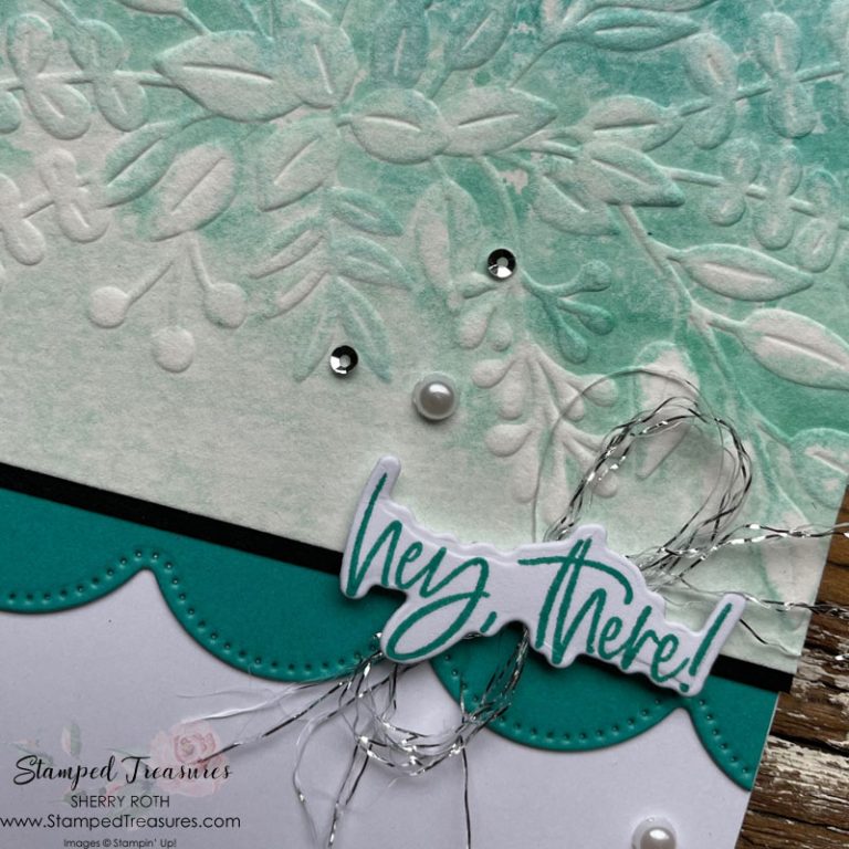 Water Colour Embossing Folder Technique Stamped Treasures