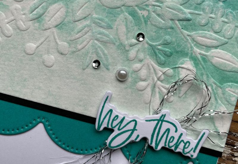 Watercolour Embossing Folder Technique