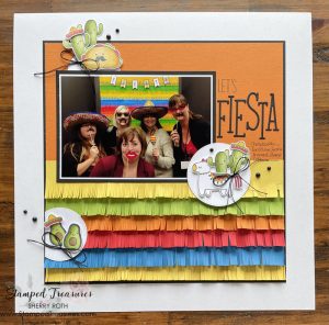 Let's Fiesta Layout - Stamped Treasures Sherry Roth