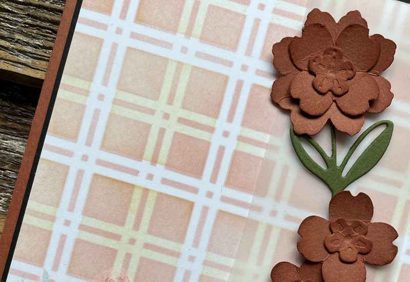 Thank you card made from scraps