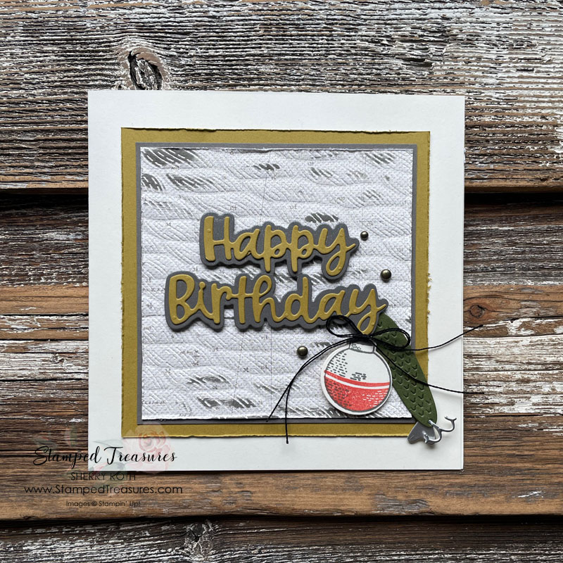 Gone Fishing Birthday Card