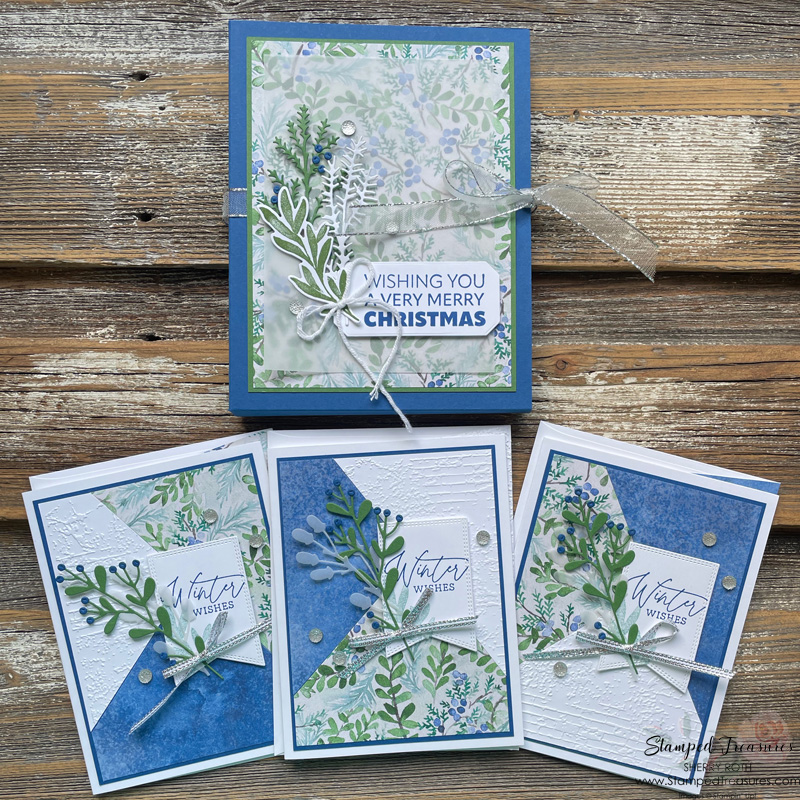 Winter Meadow Cards and Folio