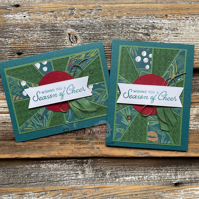 2 Christmas Cards using the Patchwork Pieces Dies