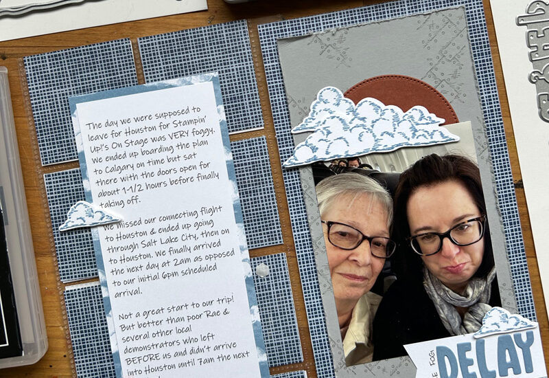 Adventurous Sky Scrapbook Layout