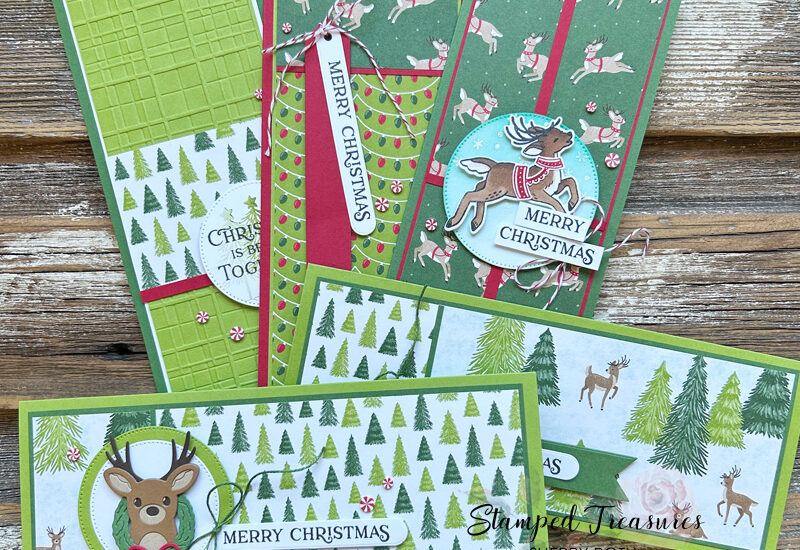 5 Slimline Cards