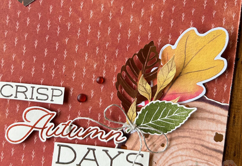 Autumn Abundance Paper Pumpkin Layout