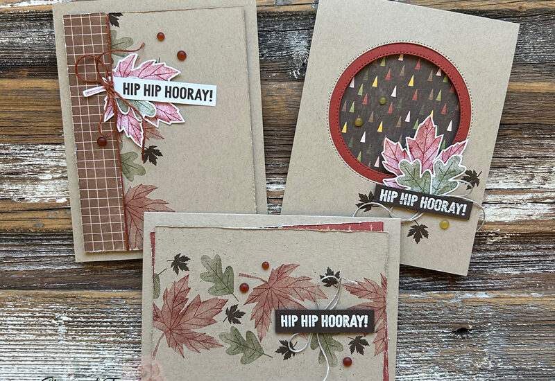 3 Beautiful Fall Themed Cards