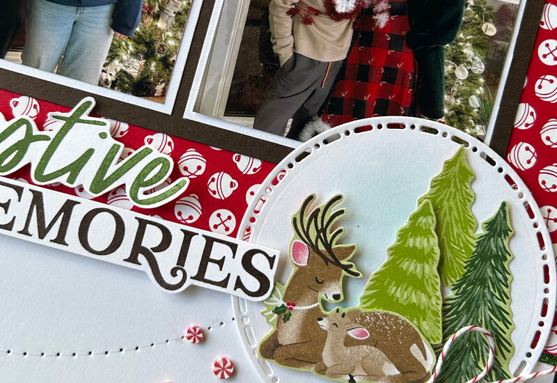 Festive Memories Scrapbook Layout