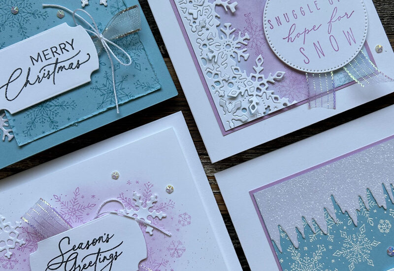 Frozen Edges Card Ideas