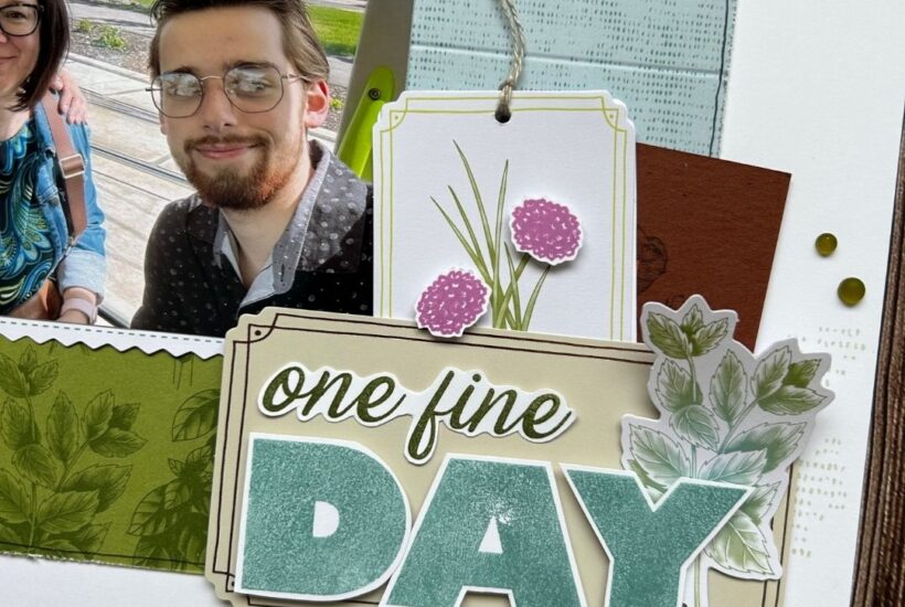 Hello Spring Paper Pumpkin Layout