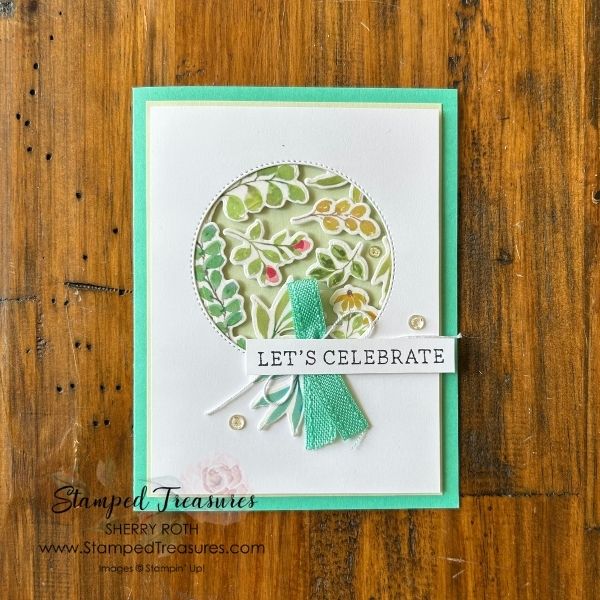 Extraordinary Flora Washi Tape Card Idea