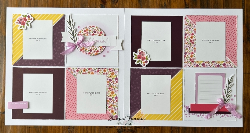 Grid Design Scrapbook layout