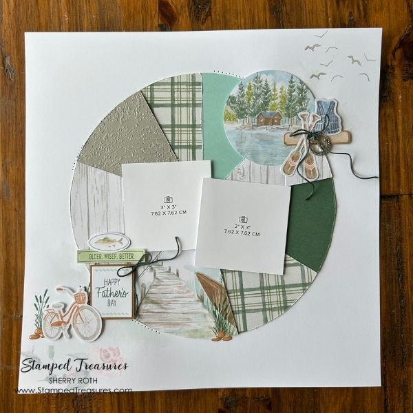 Lakeside Retreat Scrapbook Layout