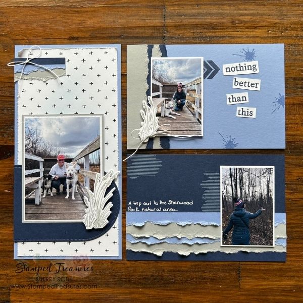 6x8 Scrapbook Layout