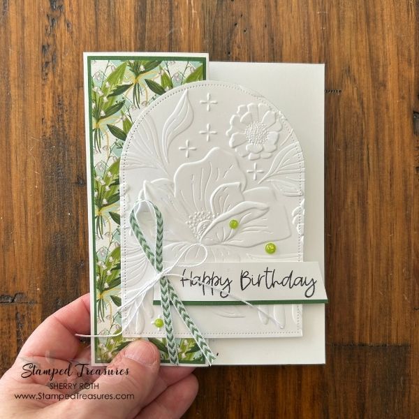 Lily of the Valley Fun Fold Card