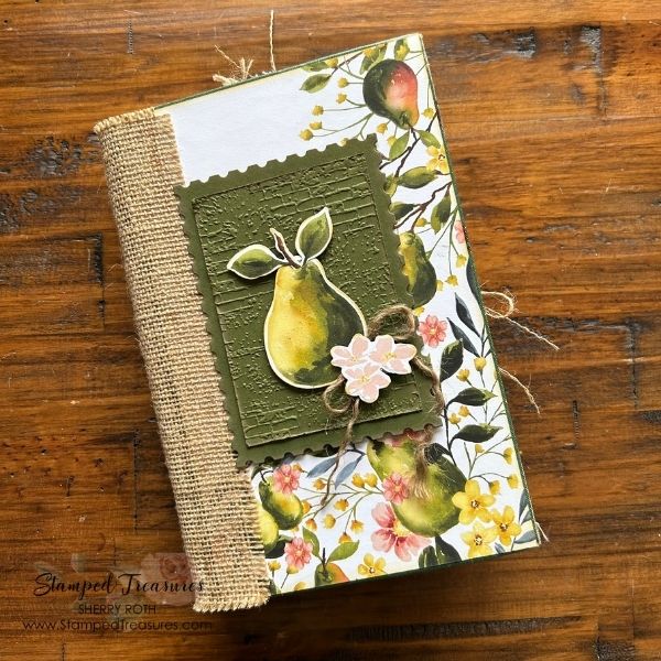 Pear Themed Altered Book