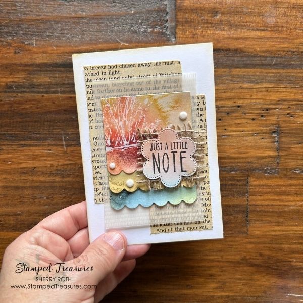 Cards made with scraps