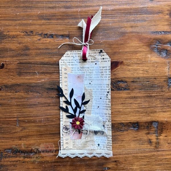 Tag made from scraps