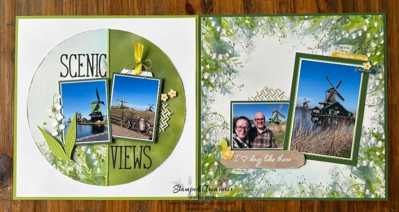 Valley in Bloom Scrapbook Layout