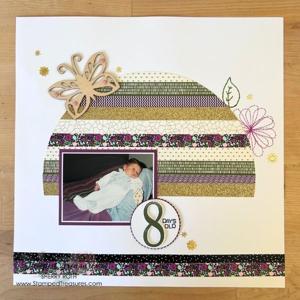 Washi Tape Scrapbook Layout Ideas