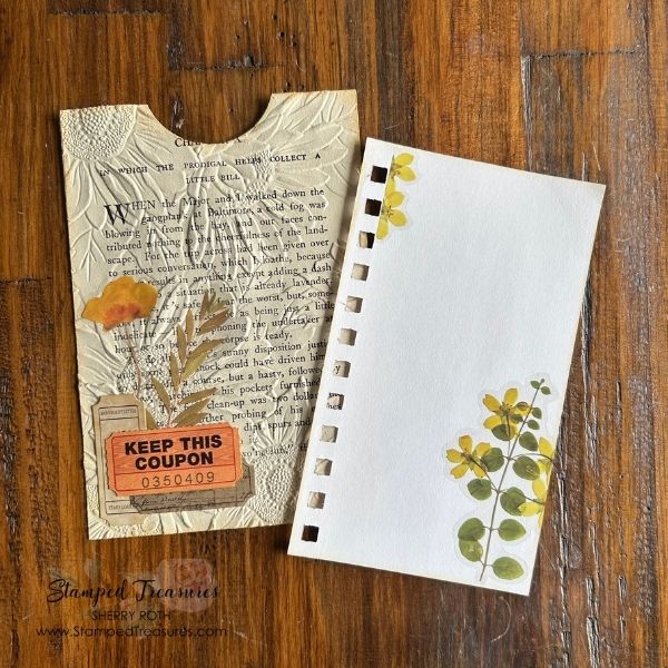 Embossed Book Page