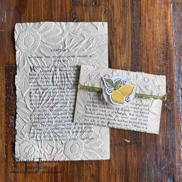 Embossed Book Page